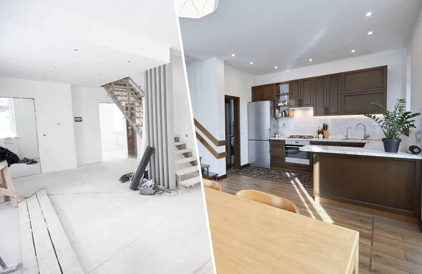 Whole-house renovation with custom cabinetry, paint, and fixtures