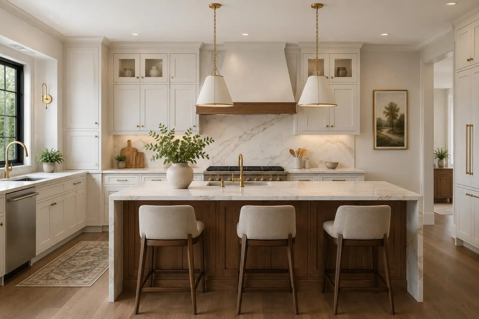 Custom island kitchen remodel in Hillsborough County by CraftLine