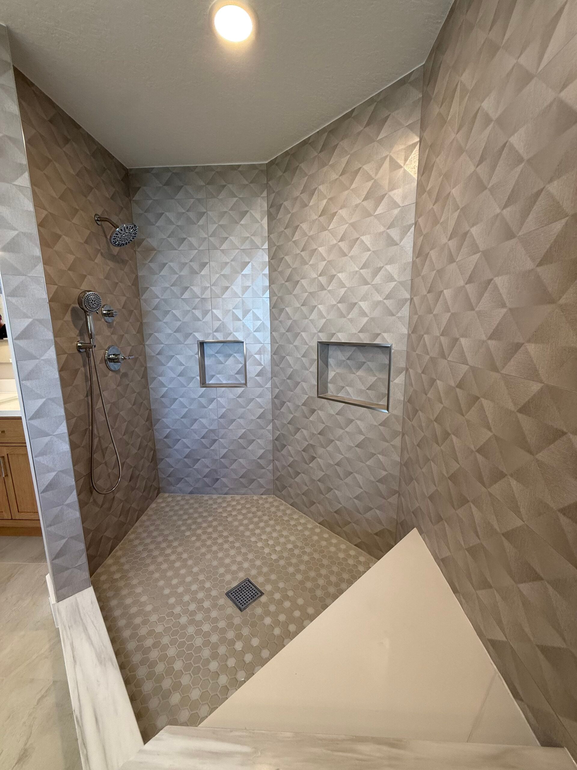 Tampa Bay luxury master bathroom by CraftLine Remodeling